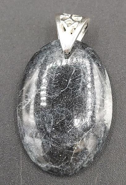 Pendant Black Calcite Sterling Silver