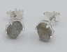 Earrings Labradorite Stud Sterling Silver | Earthworks