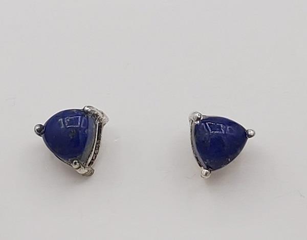 Earrings Lapis Lazuli Sterling Silver Stud | Earthworks