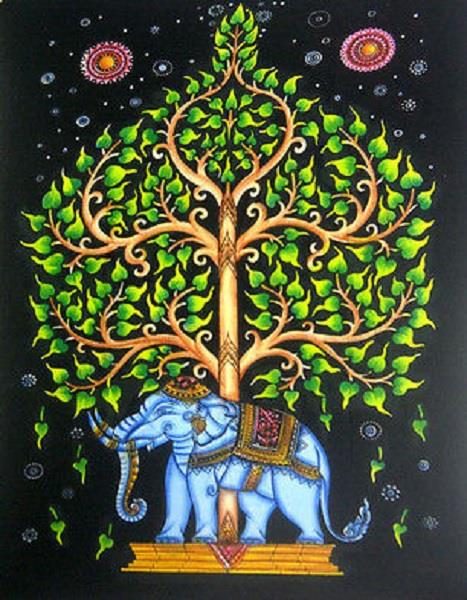 Tapestry Tree Of Life Elephant | Earthworks 