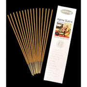 Incense sticks with their packaging on a black background