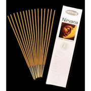 Nirvana incense sticks with packaging on a black background