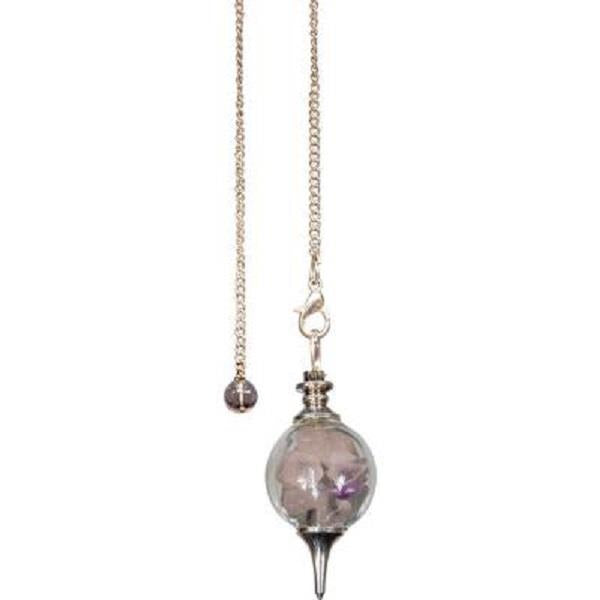 Pendulum Rose Quartz Tourmaline Sophoroton | Earthworks