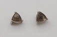 Earrings Smokey Quartz Sterling Silver Stud| Earthworks