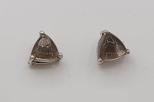 Earrings Smokey Quartz Sterling Silver Stud| Earthworks