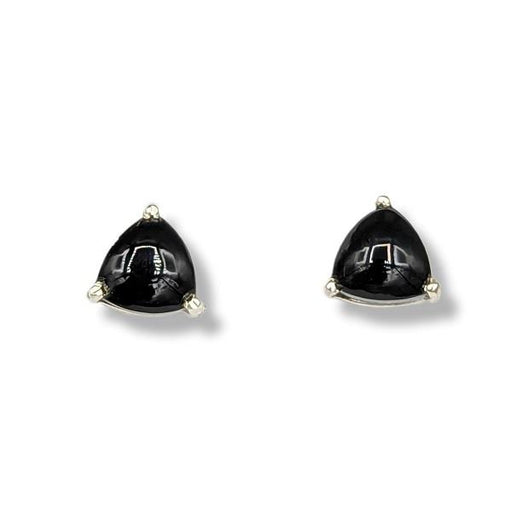 Earrings Black Onyx Stud Sterling Silver | Earthworks