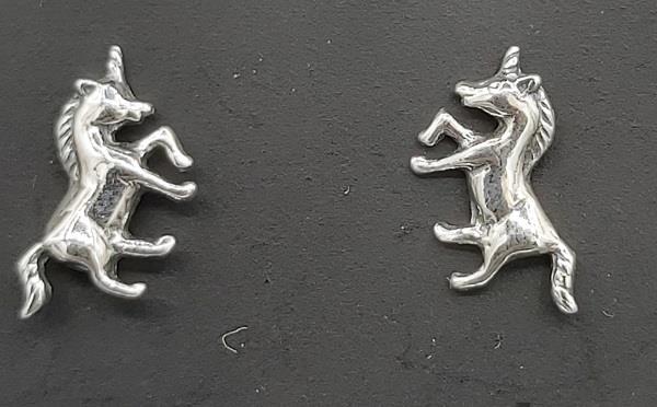 Earrings Studs Unicorn Sterling Silver