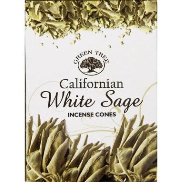 Green Tree Incense White Sage 10pk cones