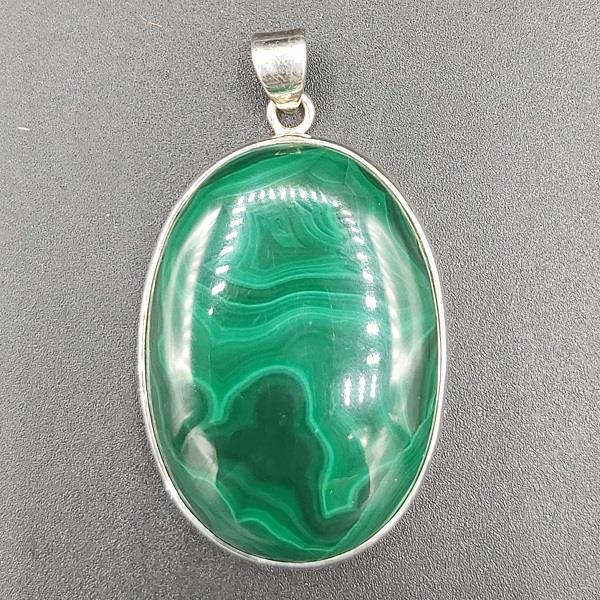 Pendant Malachite Sterling Silver