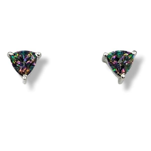 Earrings Mystic Topaz Sterling Silver Stud | Earthworks