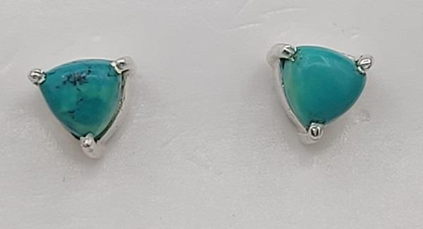 Earrings Turquoise Sterling Silver Stud | Earthworks