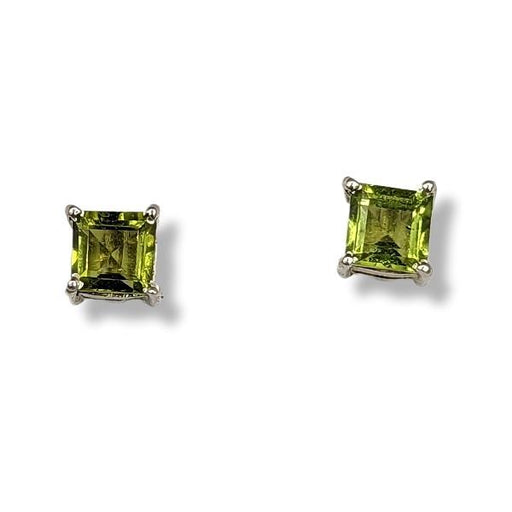 Earrings Peridot Stud Sterling Silver | Earthworks 