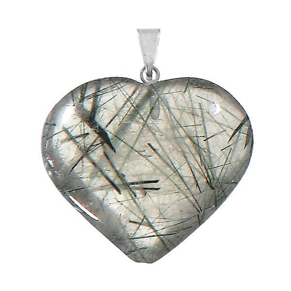 Pendant Rutilated Quartz Heart