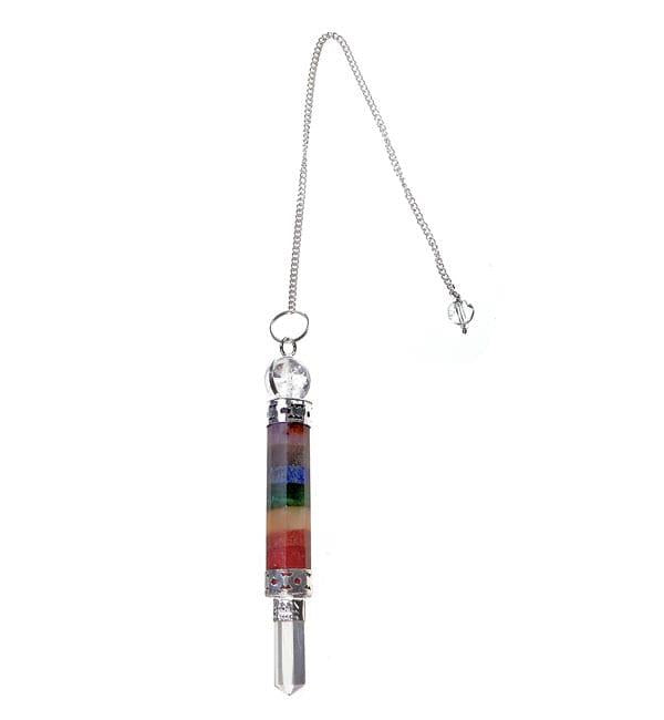 Pendulum Chakra with Quartz Crystal point