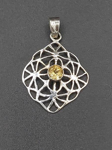 Pendant Citrine Sterling Silver