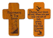 Pocket Cross Wood Footprints | Earthworks 