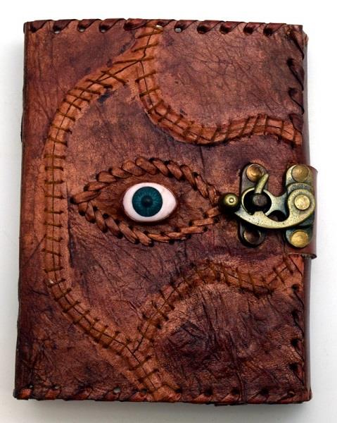 Leather Journal Embossed Sacred Eye