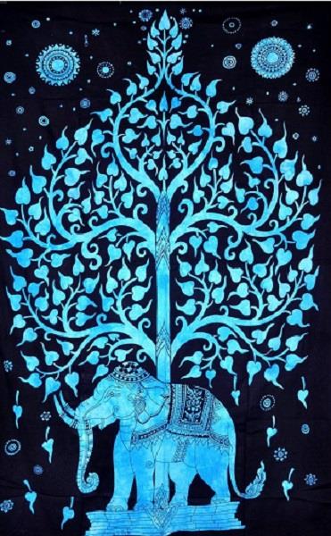 Throw Elephant Tree Blue | Earthworks 