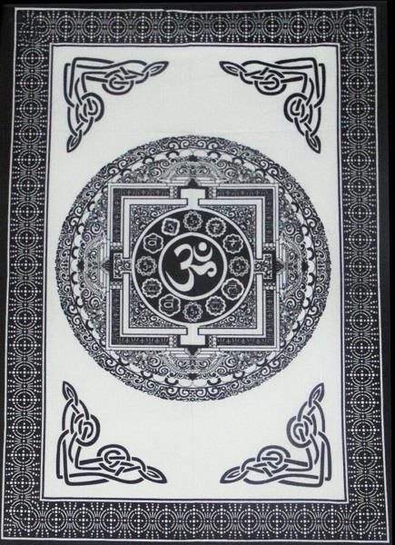 Wall Hanging Om Celtic Black And White | Earthworks 
