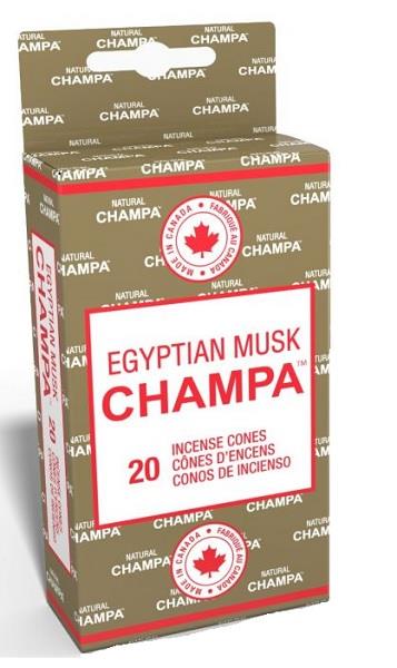 Champa Incense Egyptian Musk Cones 20pk