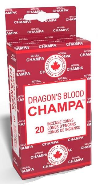 Champa Incense Dragon's Blood Cones 20pk