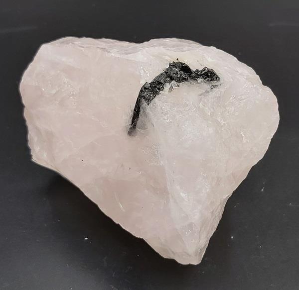 Black Tourmaline in Rose Quartz 500g Approximate