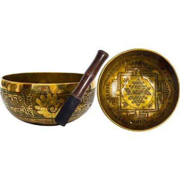 Singing Bowl Hand Hammered Shree Yantra