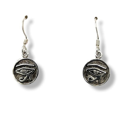 0.25" Earrings Eye of Horus Silver | Earthworks