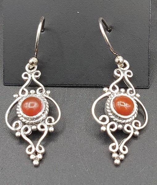 Earrings Carnelian Sterling Silver