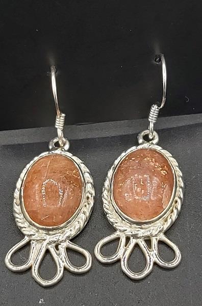 Earrings Sunstone Sterling Silver
