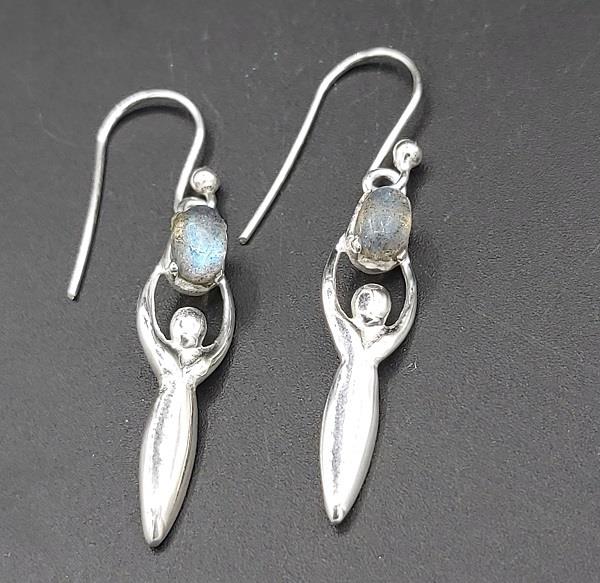 Earrings Labradorite Goddess