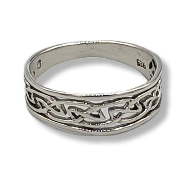 Ring Celtic Band Sterling Silver | Earthworks 