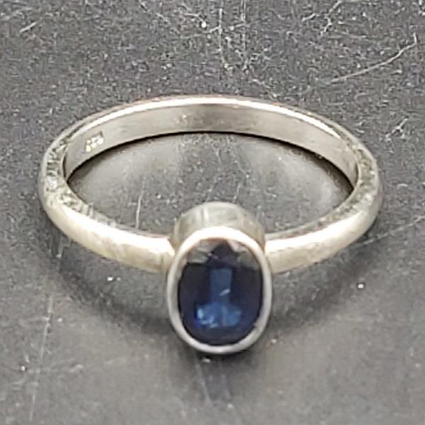 Ring Sapphire Sterling Silver