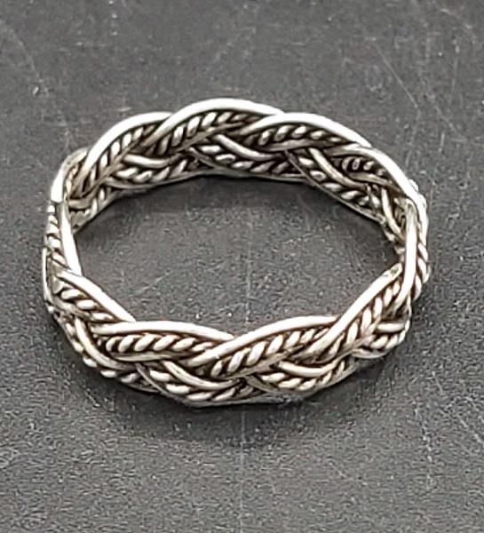 Ring Braid Band Sterling Silver