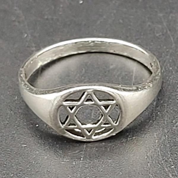Ring Star Of David Sterling Silver