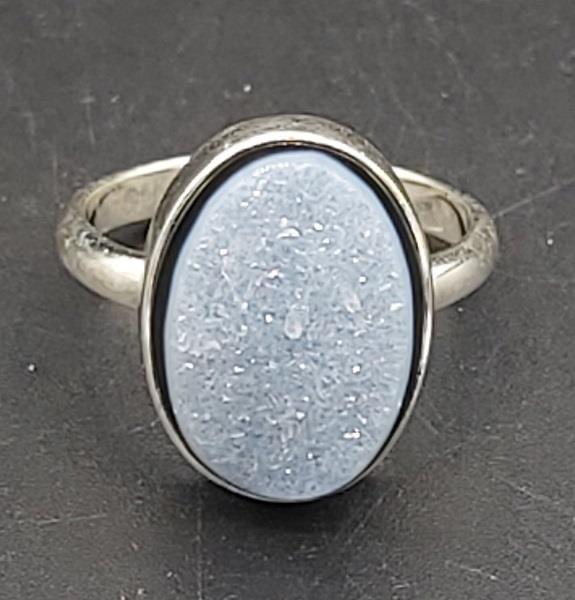 Ring Druzy Quartz Sterling Silver