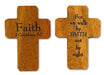 Pocket Cross Wood Faith | Earthworks 