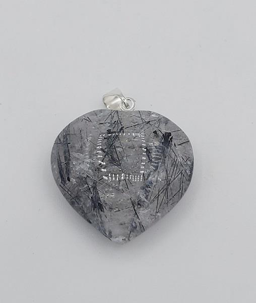 Pendant Tourmaline Quartz Heart
