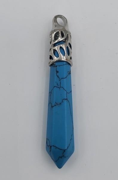 Pendant Dyed Howlite Point