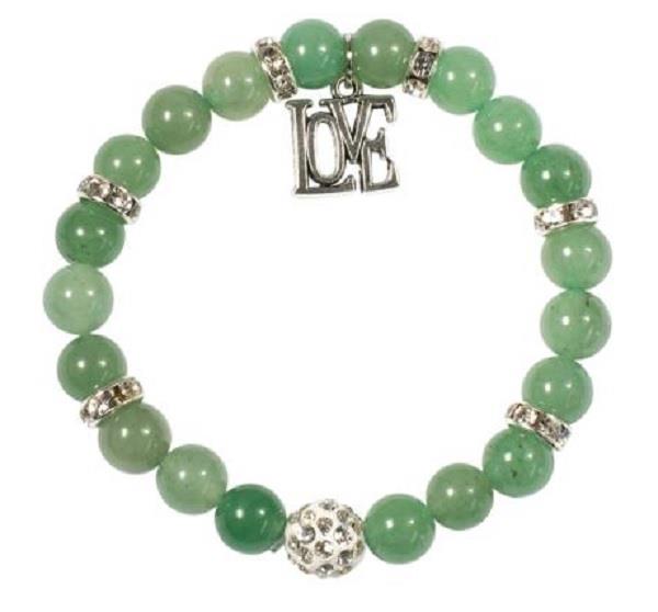 8mm Bracelet Green Aventurine Love | Earthworks 