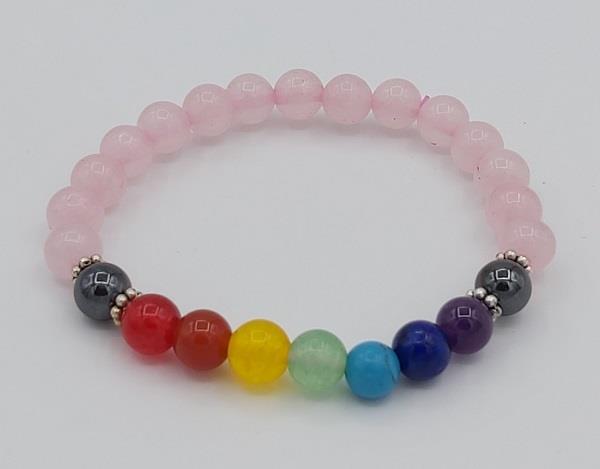 6mm Bracelet Chakra Rose Quartz Child Size | Earthworks