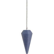 Blue pendulum on a white background