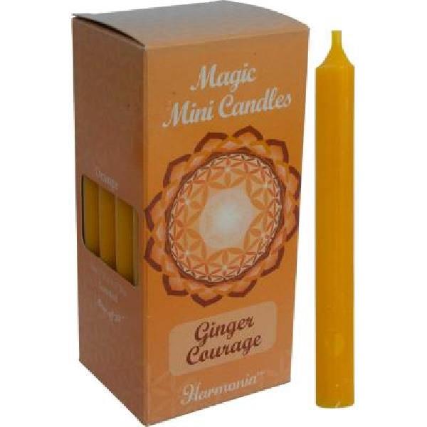 Mini Candle Courage Ginger 20pk | Earthworks 