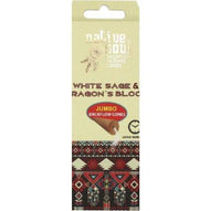 Pack of Native Soul white sage and dragon's blood backflow cones on a beige background