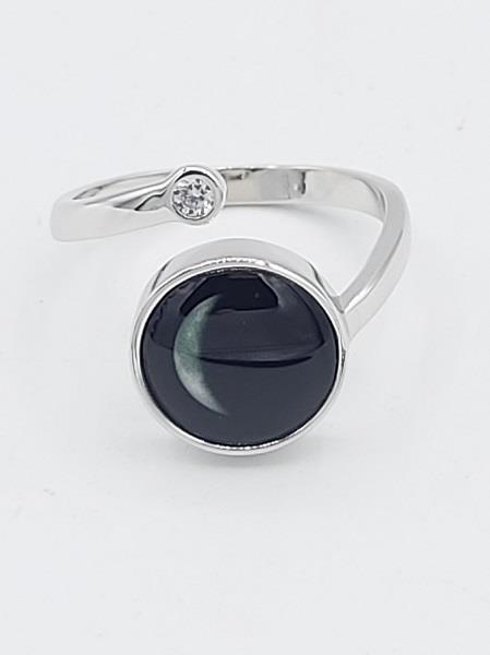 Cosmic Spiral Ring 1D Waning Crescent Moon