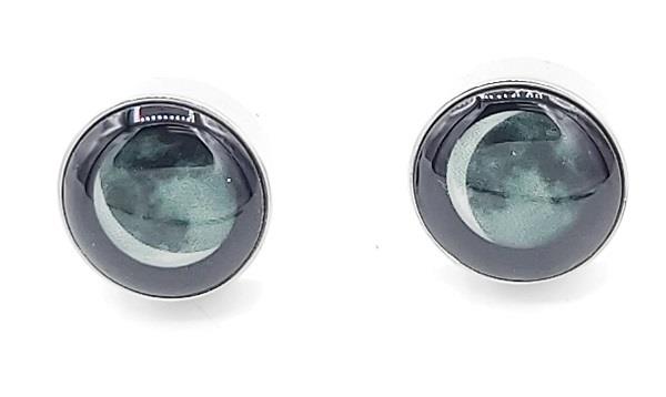Moonglow Earrings CD Waning Crescent Moon | Earthworks