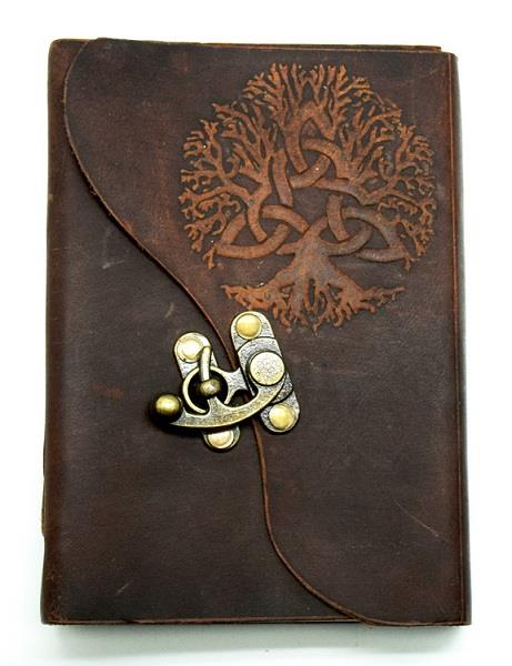 Leather Journal Embossed Tree of Life