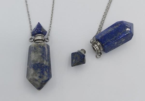 Stone Perfume Necklace Lapis Lazuli