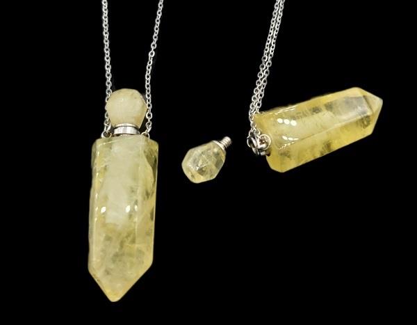 Stone Perfume Necklace Citrine