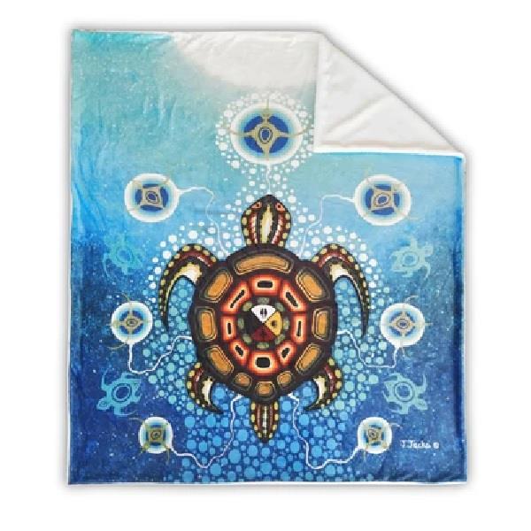 Throw Blanket Medicine Turtle